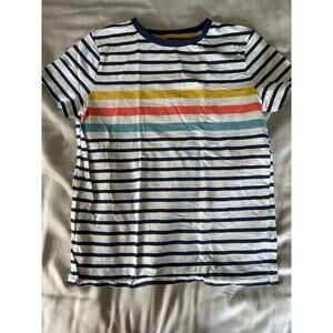 Mini Boden blue stripe shirt size 9/10